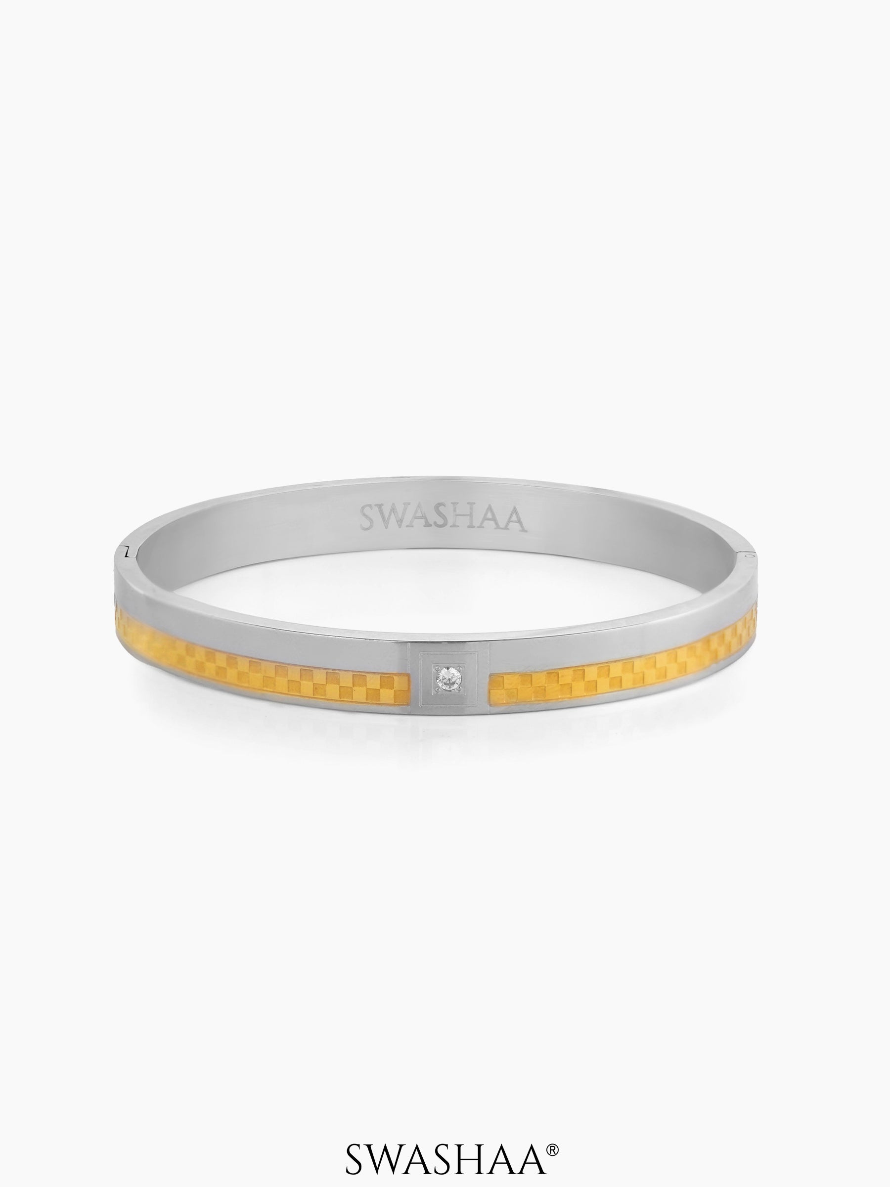 Juan Men's Kada Silver-18K Gold Plated