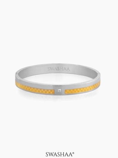 Juan Men's Kada Silver-18K Gold Plated