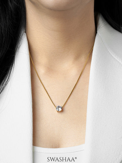 Juno Solitaire Necklace