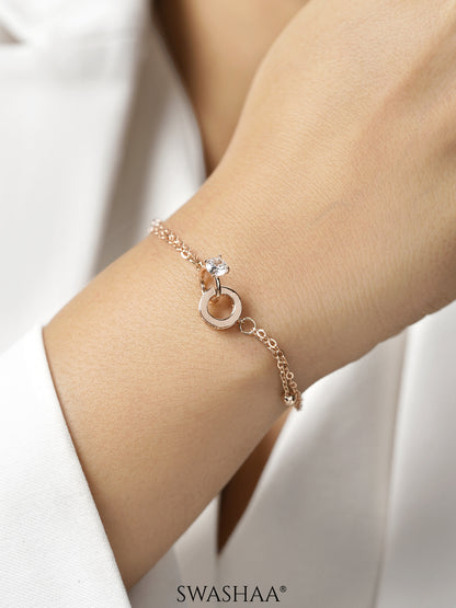 Just Got Hitched Rosegold Plated Bracelet