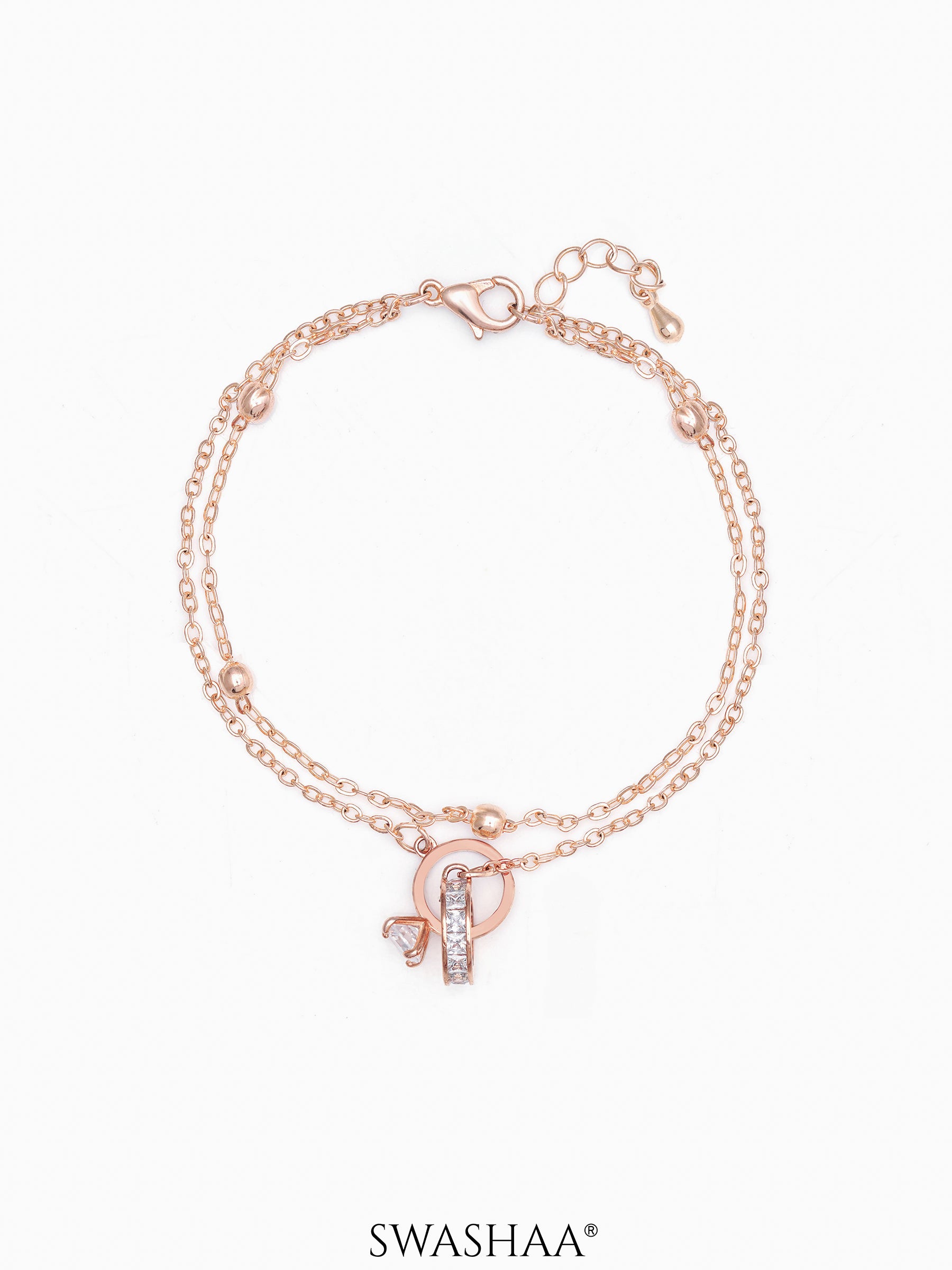 Just Got Hitched Rosegold Plated Bracelet Rosegold