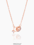 Just Got Hitched Rosegold Plated Necklace Rosegold