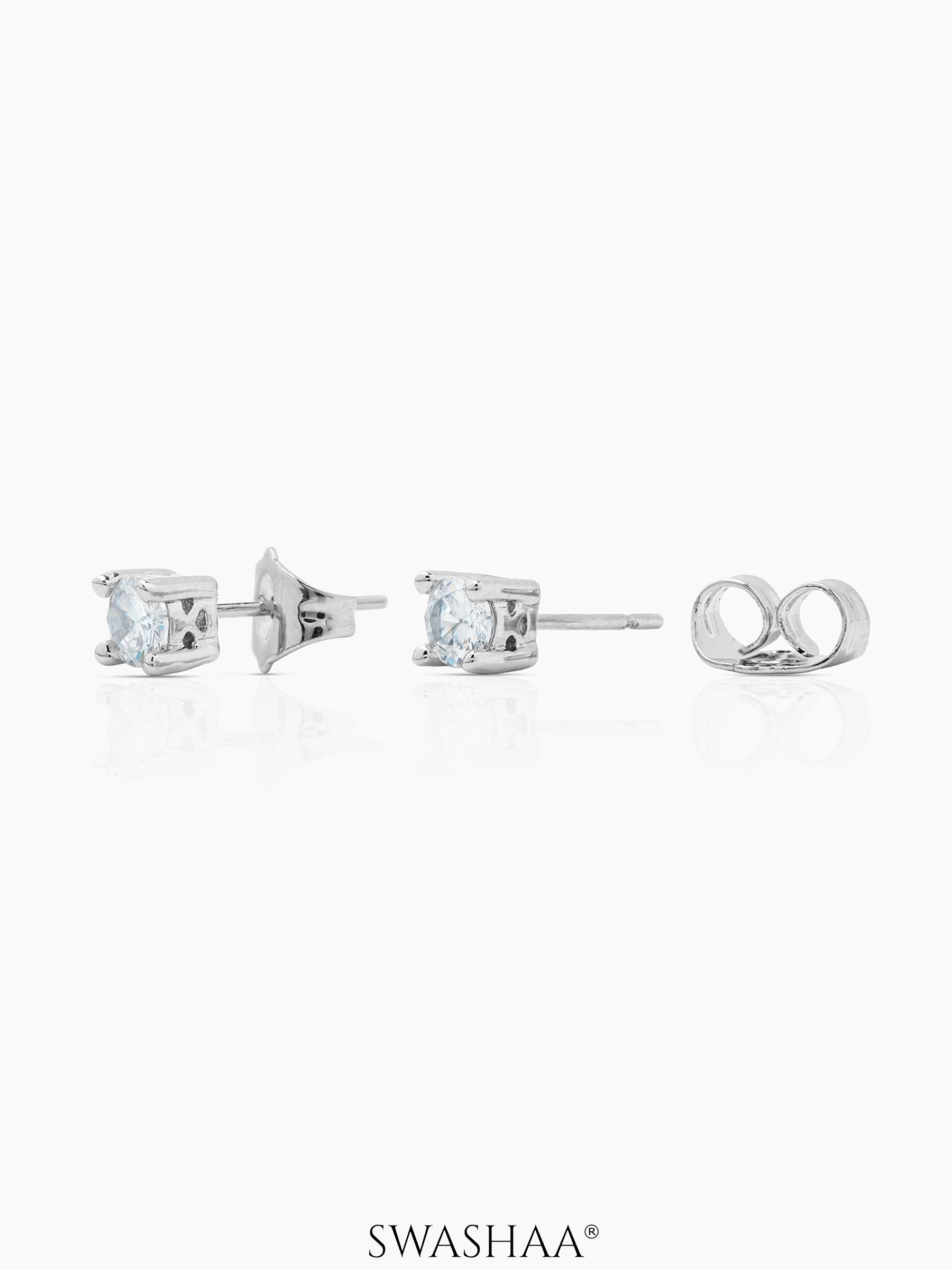 Kael Solitaire Men's Stud Earrings