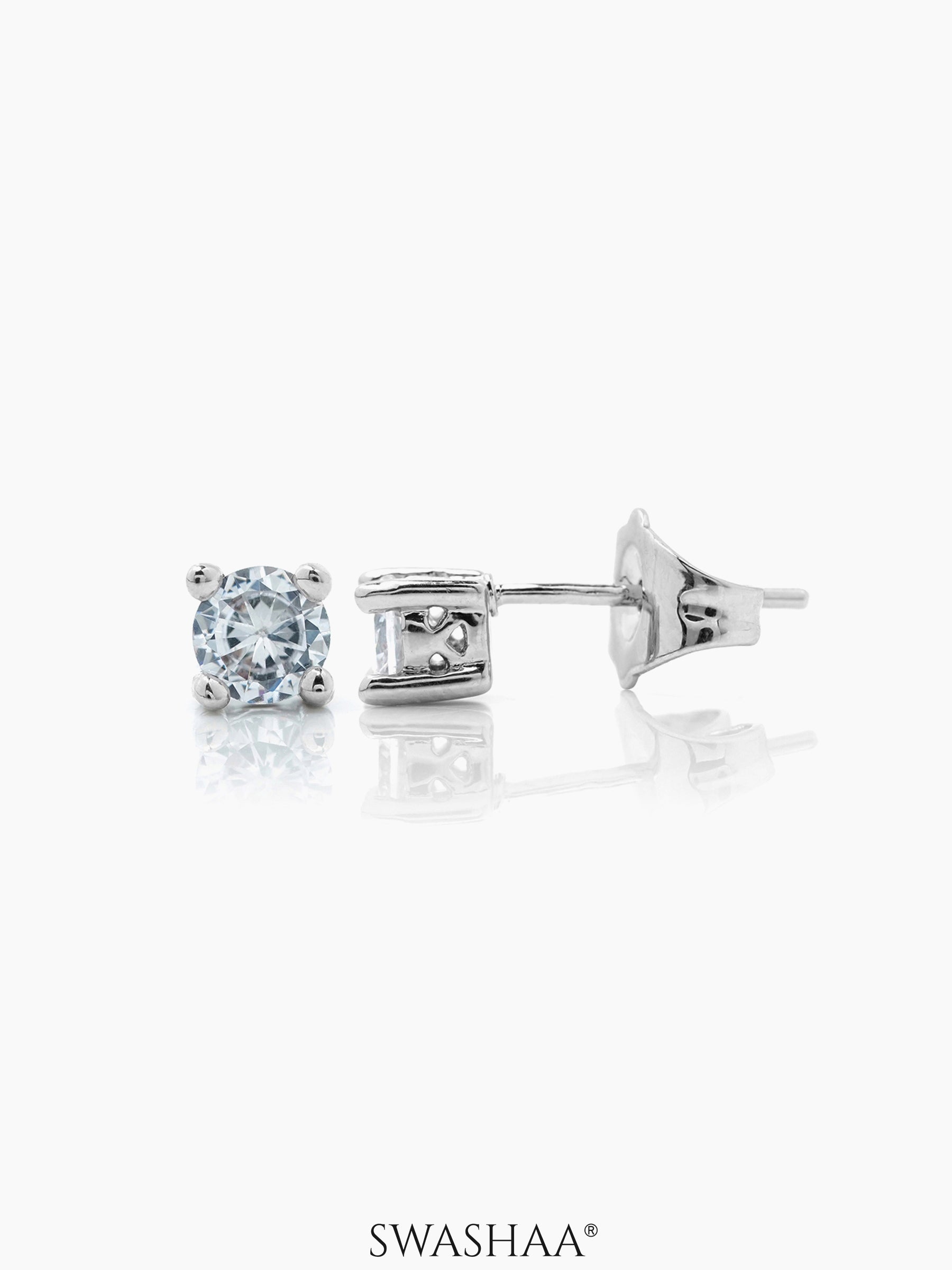 Kael Solitaire Women's Stud Earrings