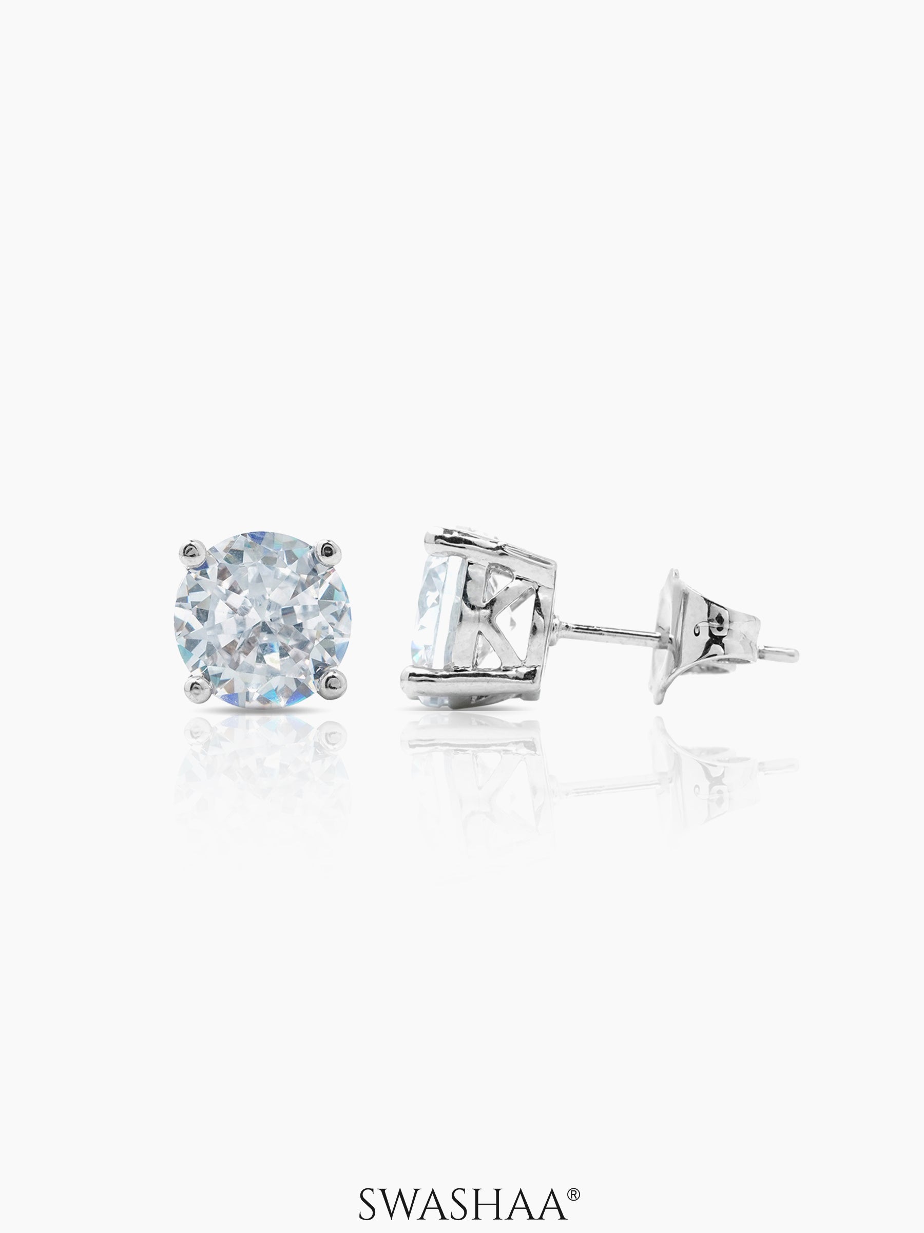 Kael Solitaire Women's Stud Earrings