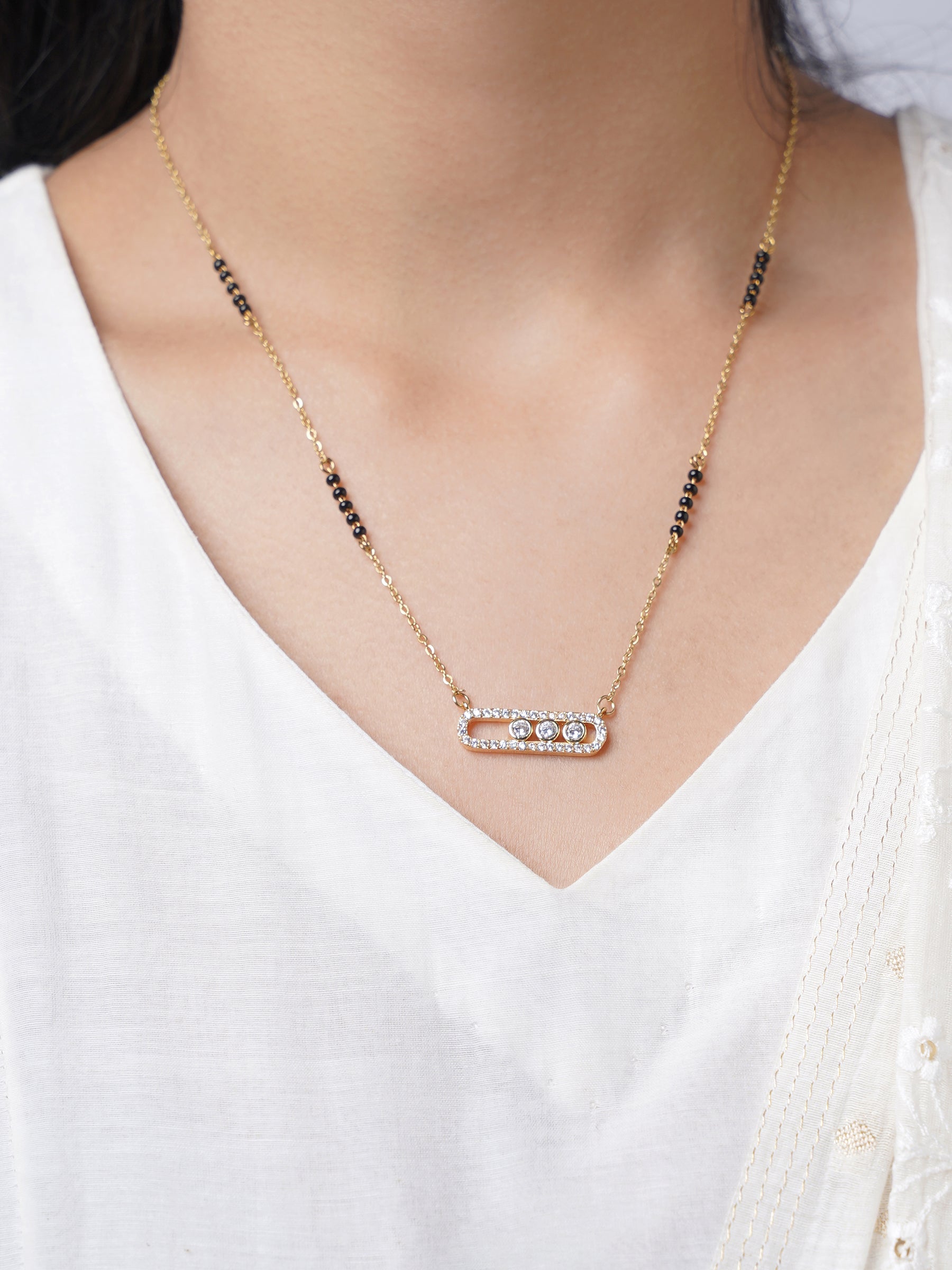 Kaela Trio 14K Gold Plated Mangalsutra