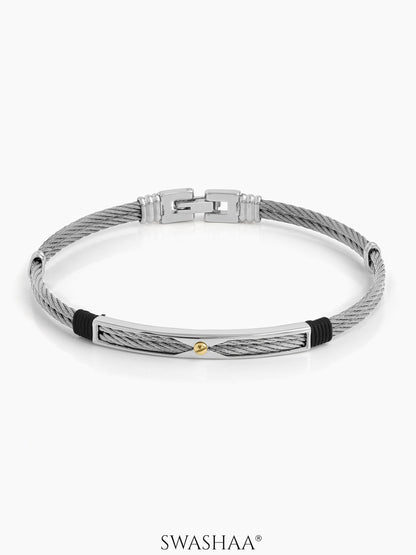 Kaelen Wired Men's Bracelet Silver