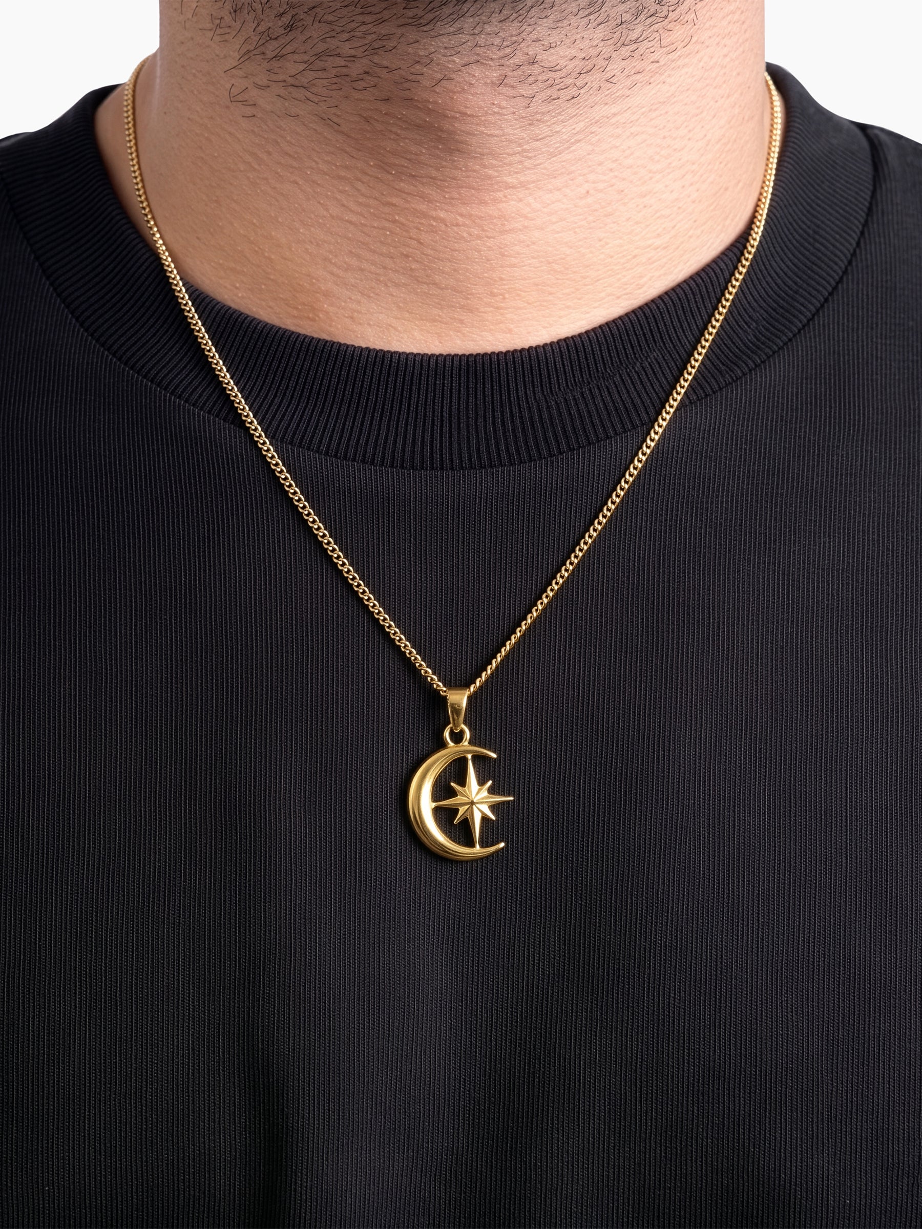Kaelor Celest 18K Gold Plated Men’s Chain Pendant