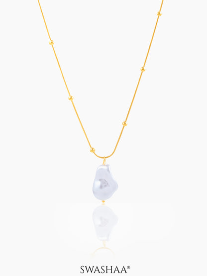 Kaino Pearl 18K Gold Plated Necklace Gold