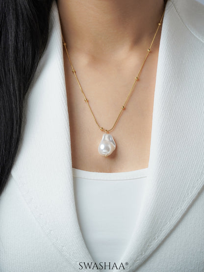 Kaino Pearl 18K Gold Plated Necklace