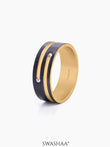 Kaizen 18K Gold-Black Men's Ring