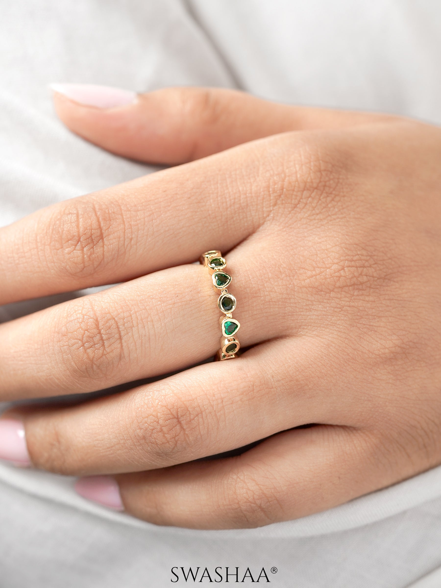 Katherine 18K Gold  Plated Band Ring