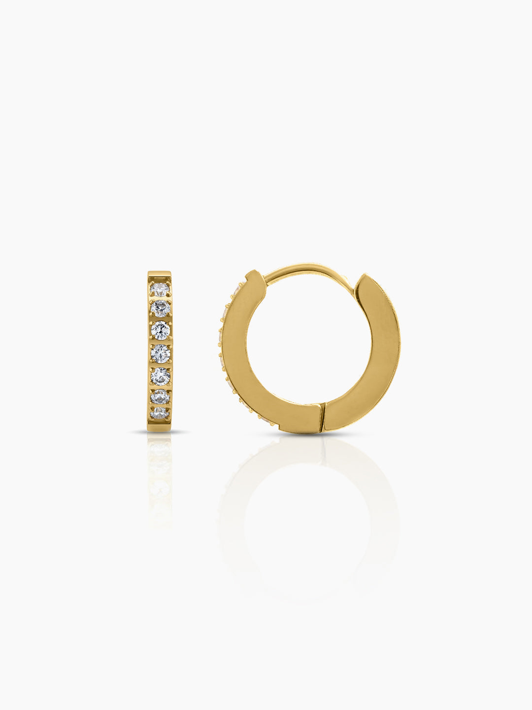 Kavin Diamond 18K Gold Plated Men's Earrings Gold
