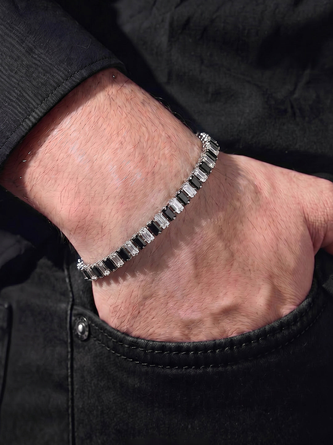 Kelora Diamond Tennis Men's Bracelet