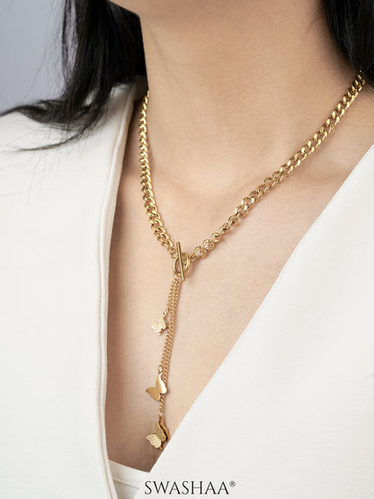 Kenya Butterfly 18K Gold Plated Necklace