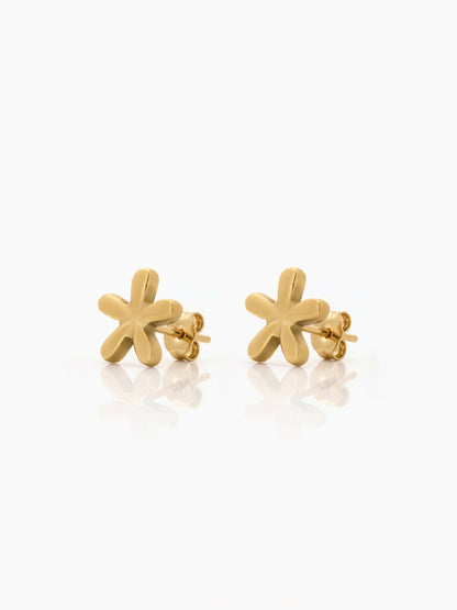 Kimi Flower 18K Gold Plated Kid's Stud Earrings
