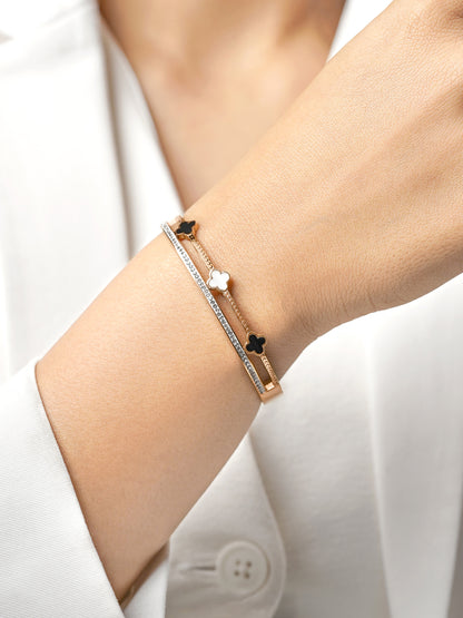 Kinsley Clover Rosegold Bracelet