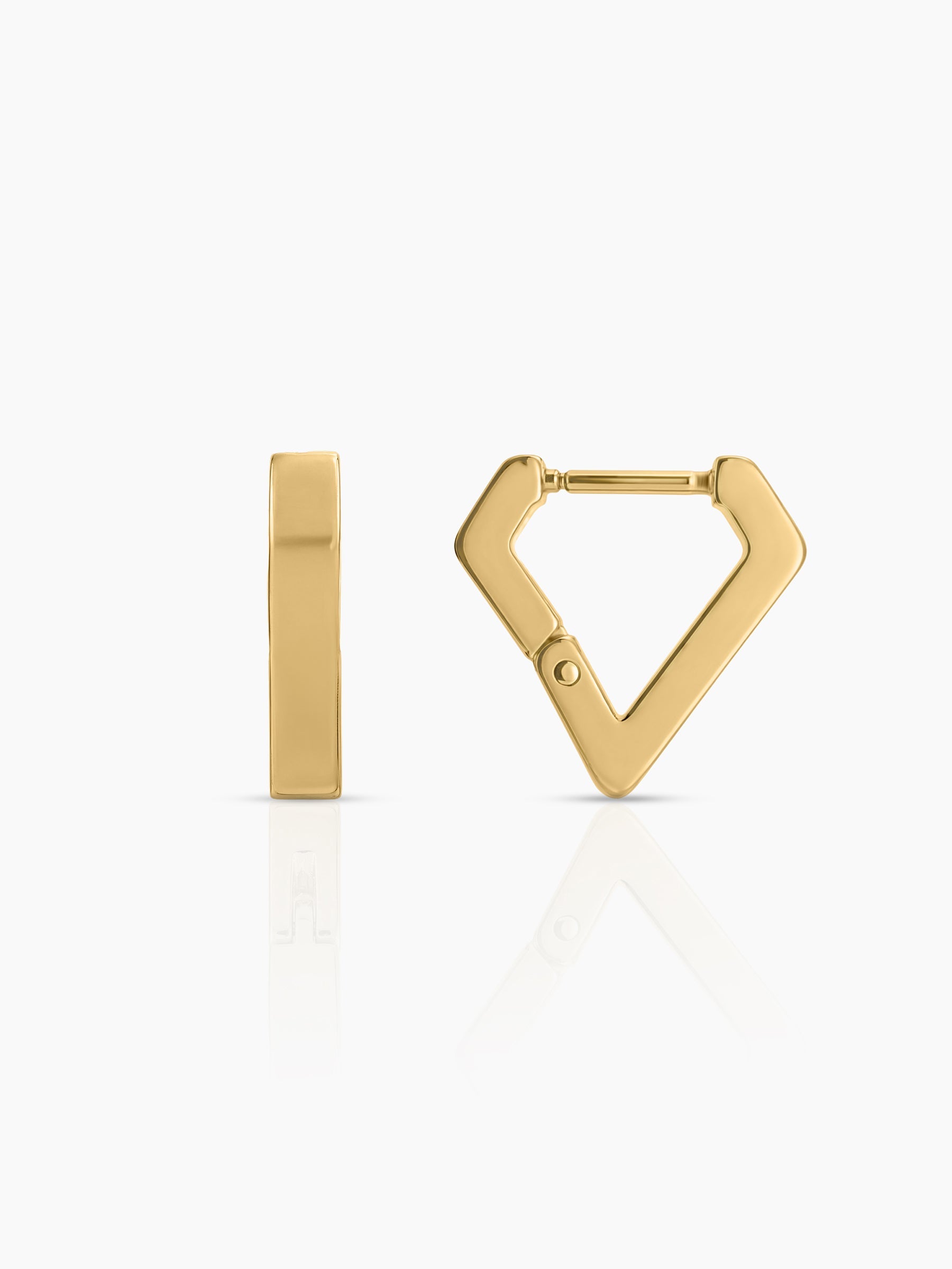 Kiran 18K Gold Plated Men's Hoop Earrings Gold