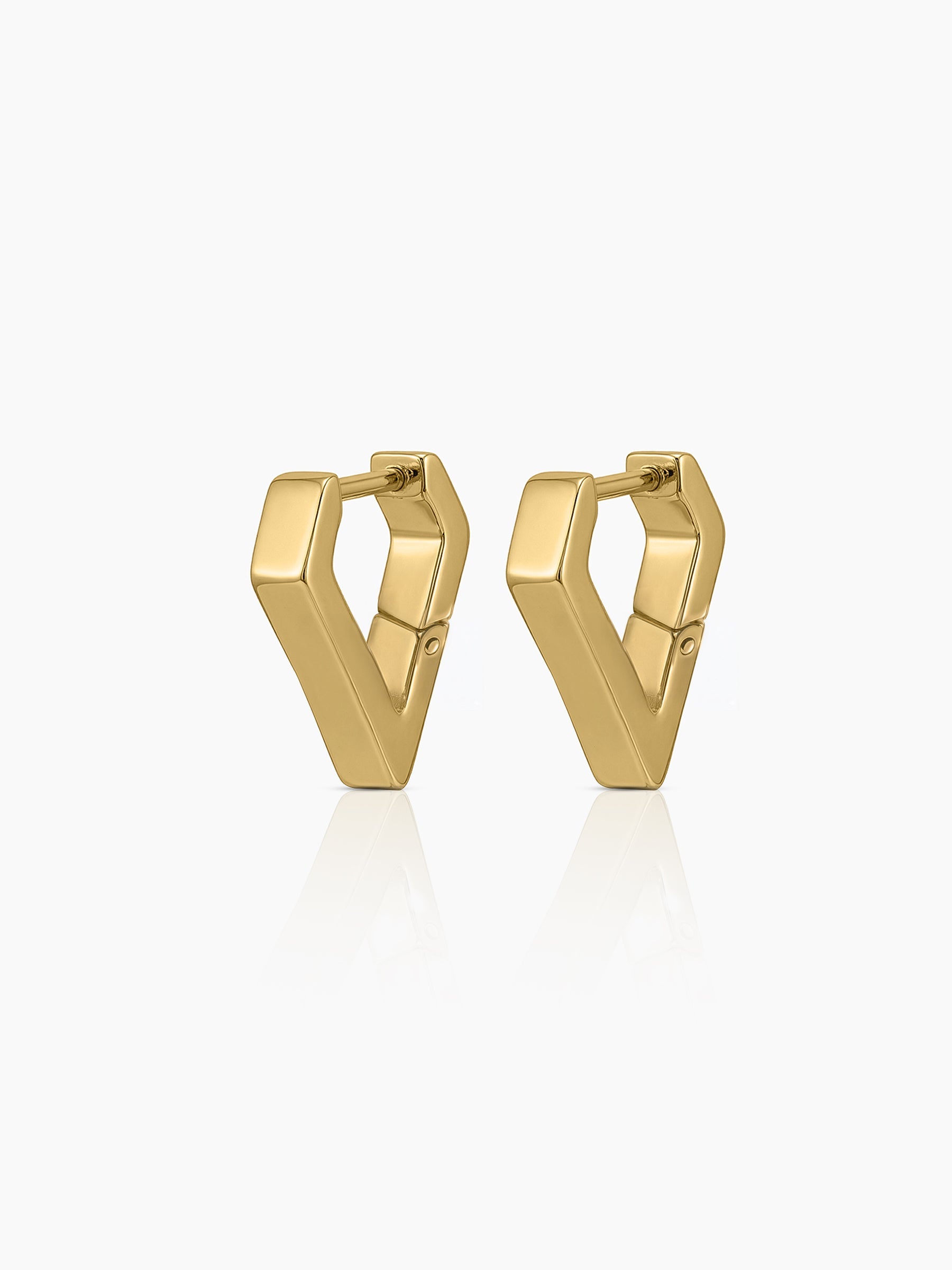 Kiran 18K Gold Plated Men's Hoop Earrings