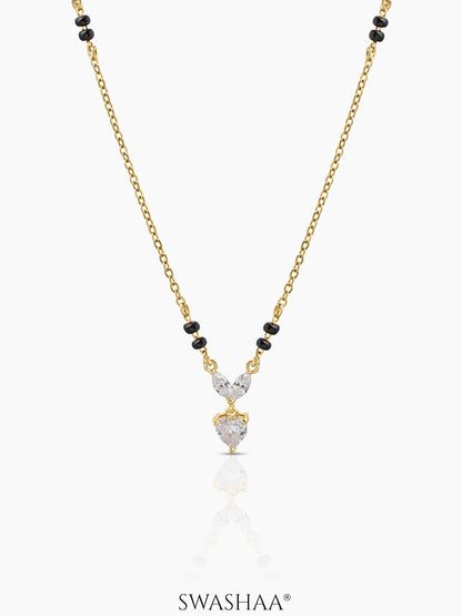 Kireya Solitaire Heart mangalsutra 18K Gold Plated