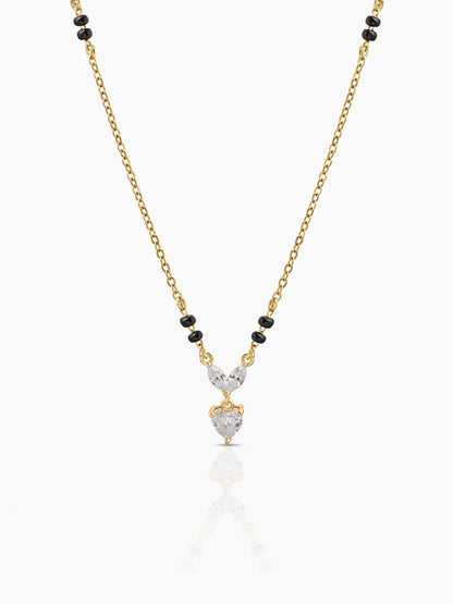 Kireya Solitaire Heart 18K Gold Plated mangalsutra Gold