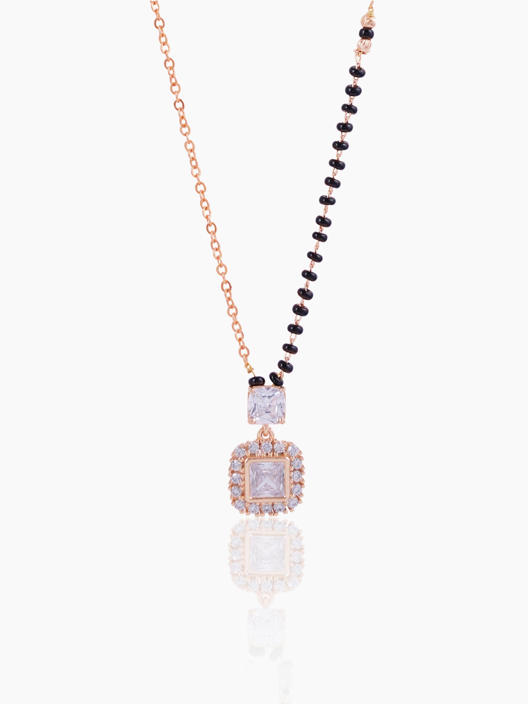 Kissha Rosegold Plated Mangalsutra Rosegold