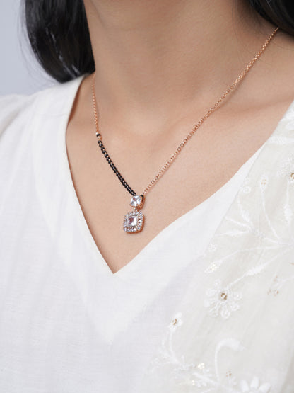 Kissha Rosegold Plated Mangalsutra