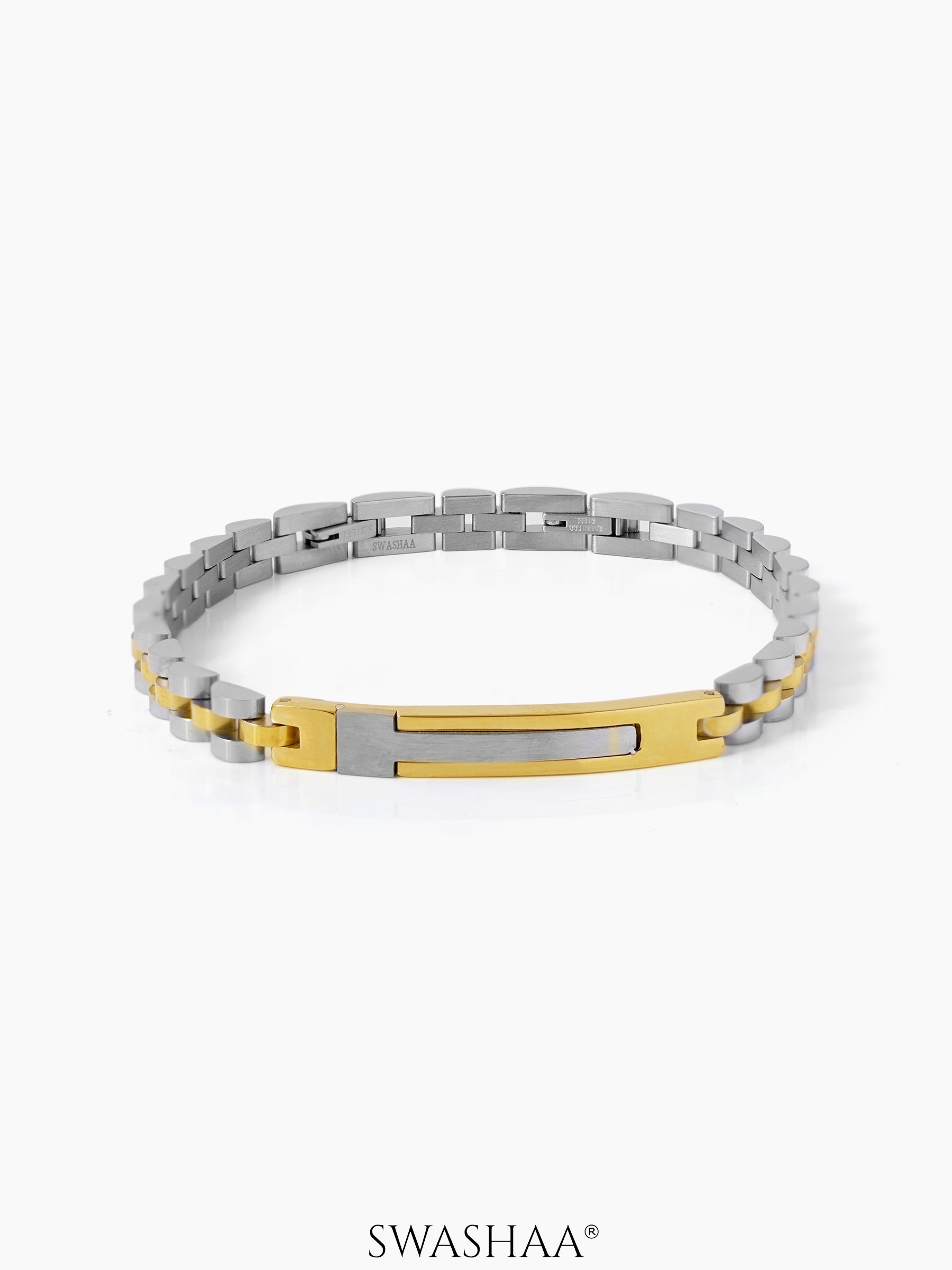 Knox Men's Watch Belt Bracelet Silver