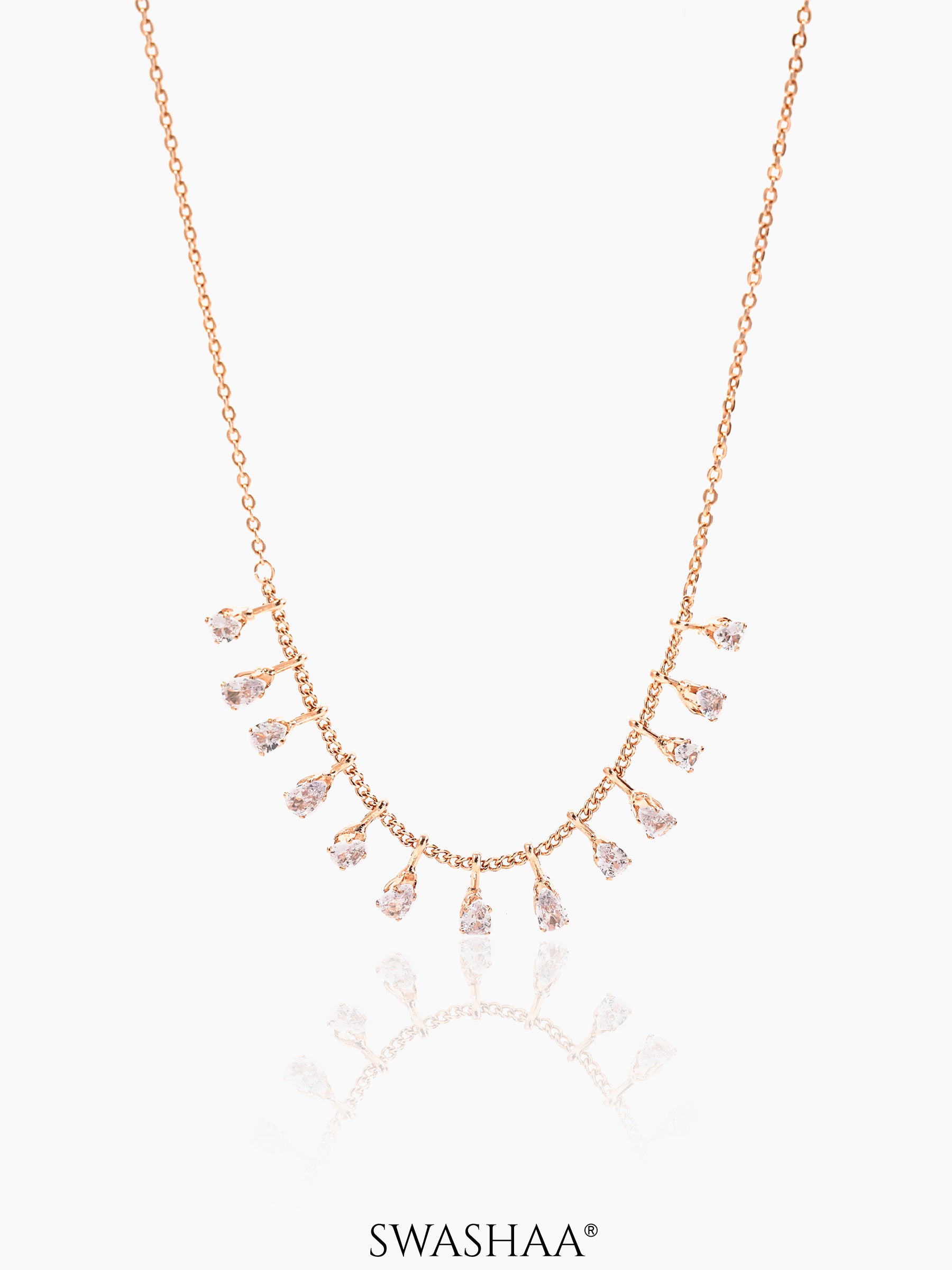 Kylise Rosegold Plated Choker Rosegold