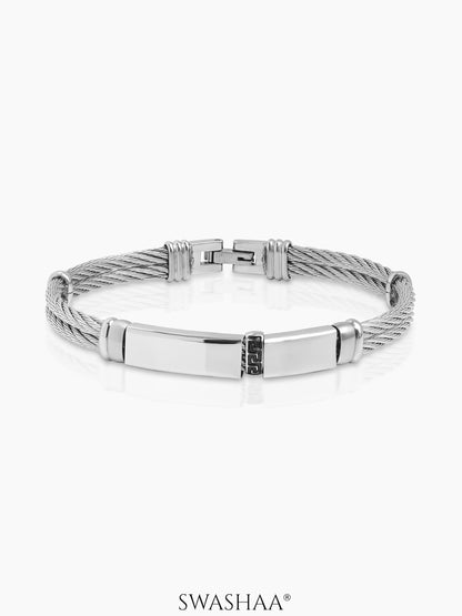 Kyven Wired Men's Bracelet Silver