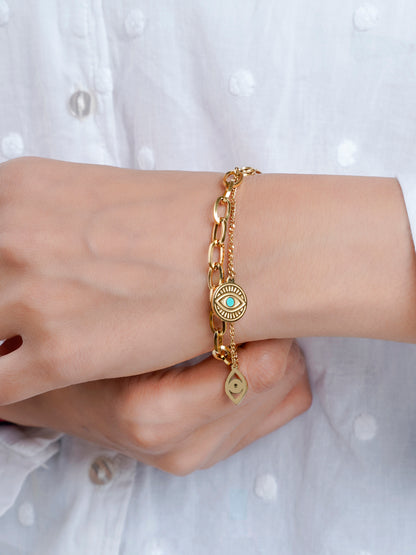 Larla Eye 18K Gold Plated Bracelet