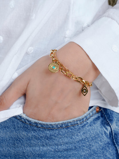Larla Eye 18K Gold Plated Bracelet