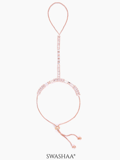 Lakshya Rosegold Plated Ring Bracelet Rosegold