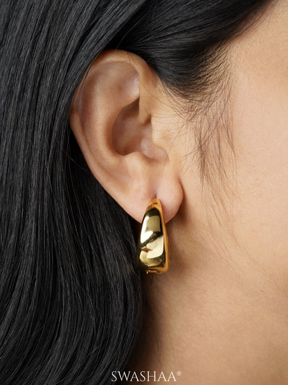 Lampa 18K Gold Plated Hoop Earrings