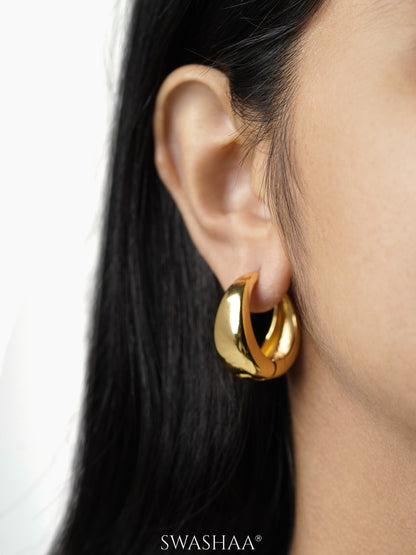 Lampa 18K Gold Plated Hoop Earrings