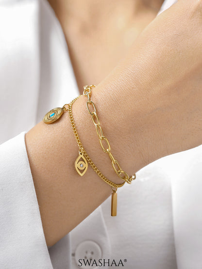 Larla Eye 18K Gold Plated Bracelet