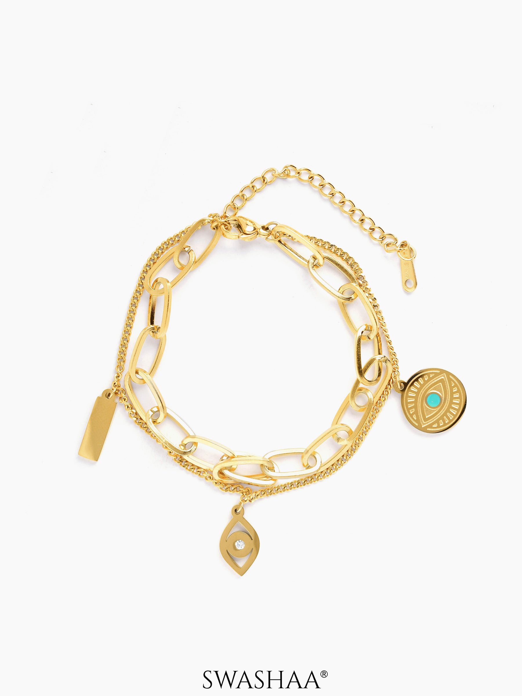 Larla Eye 18K Gold Plated Bracelet Gold