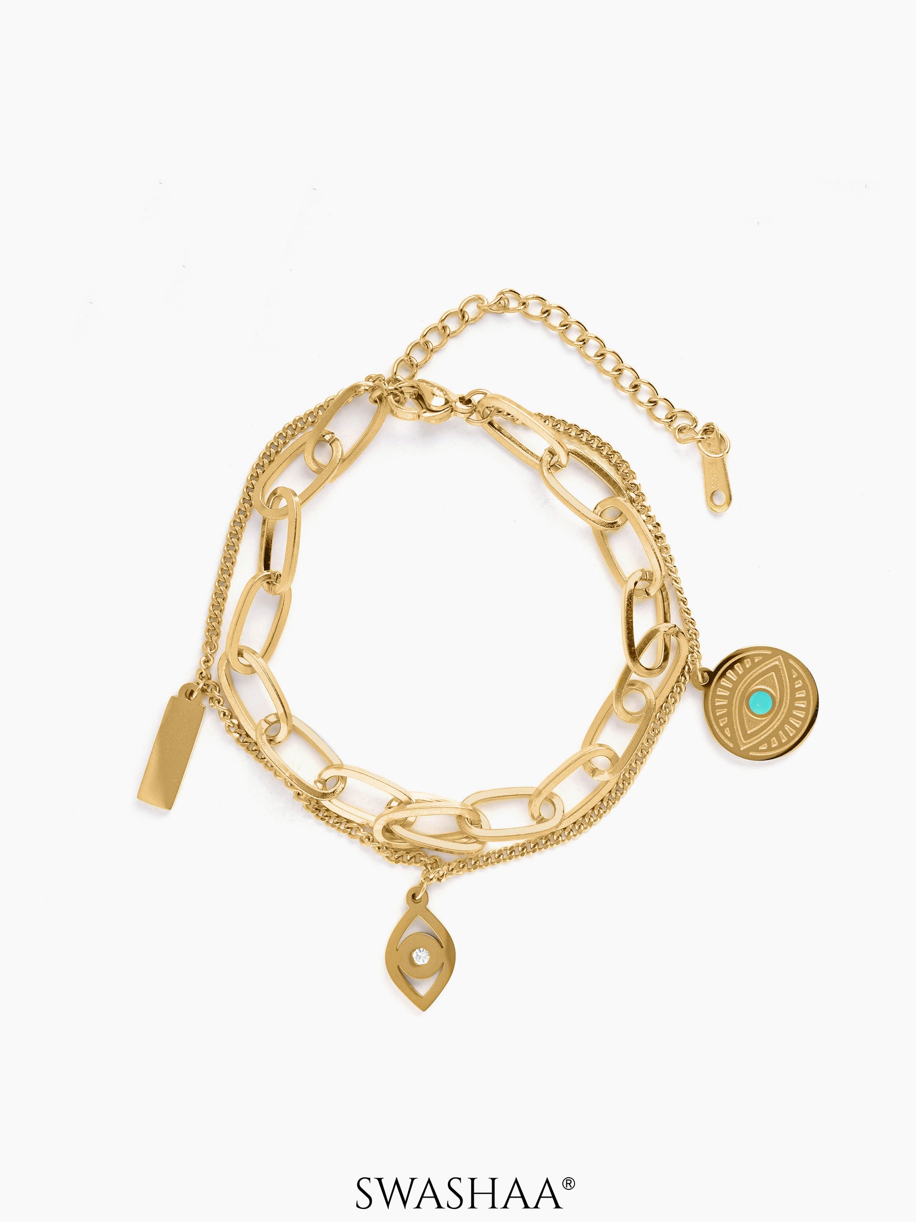 Larla Eye 18K Gold Plated Bracelet Gold