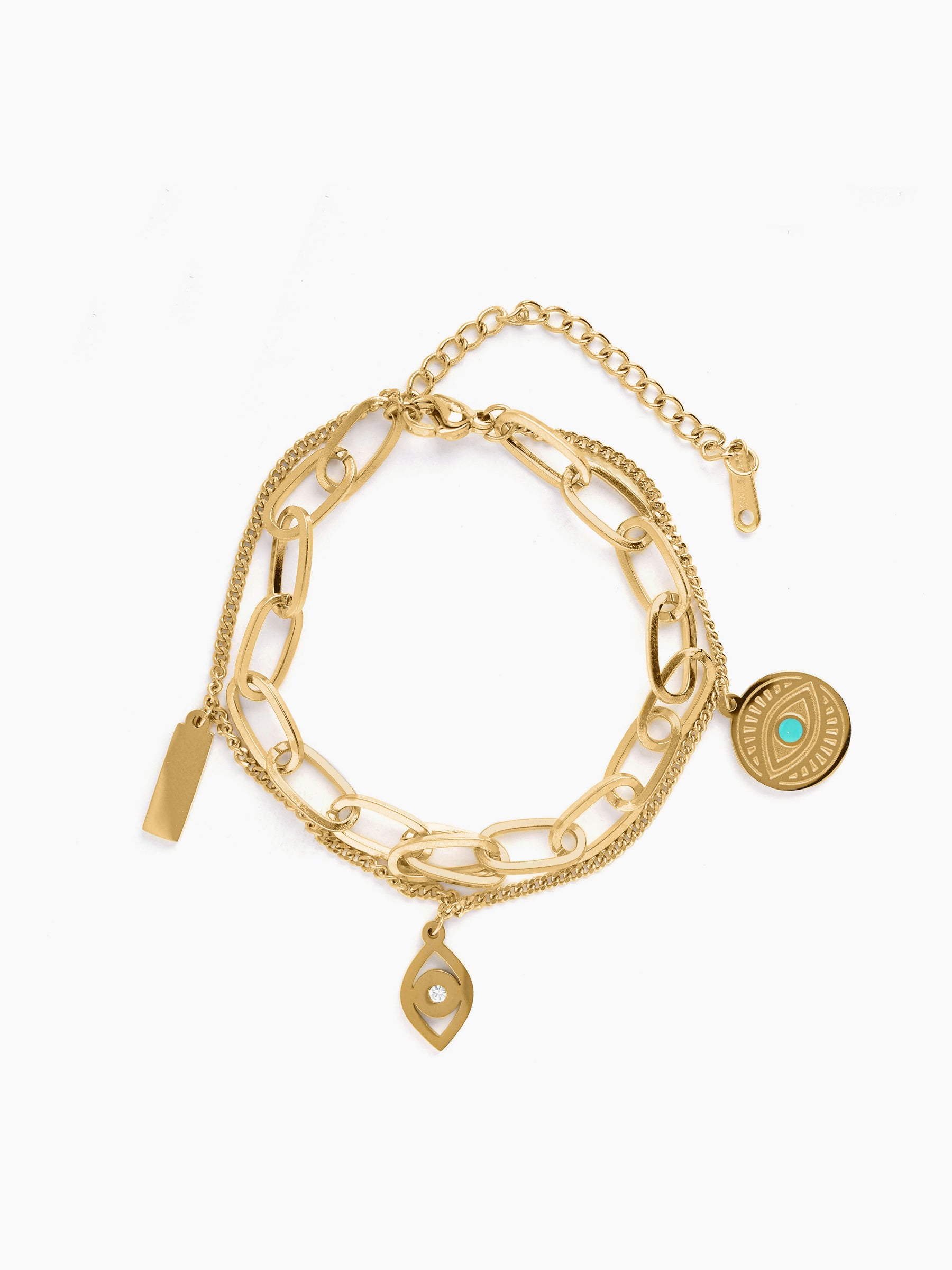 Larla Eye 18K Gold Plated Bracelet Gold