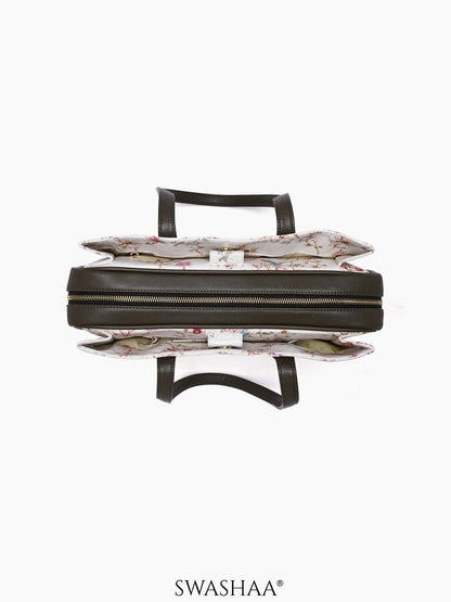 Lavish Loom Leather Tote Bag