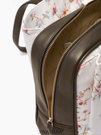 Lavish Loom Leather Tote Bag