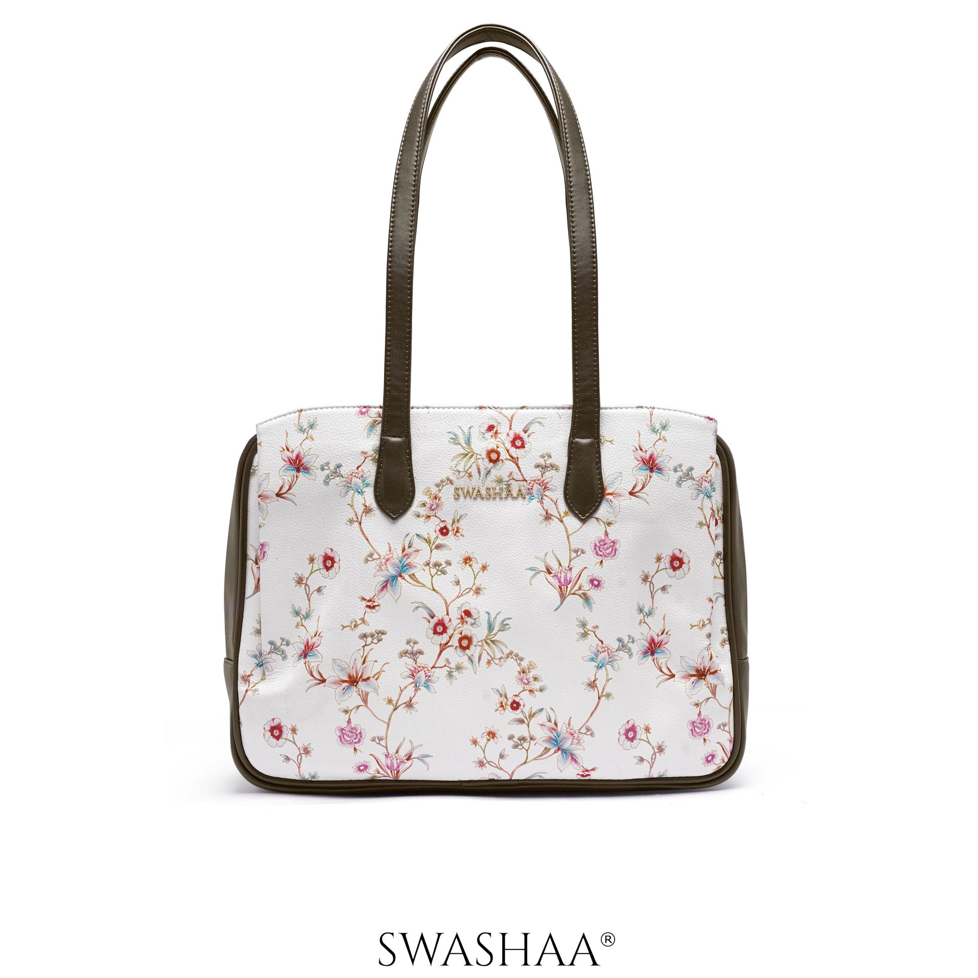 Lavish Loom Leather Tote Bag