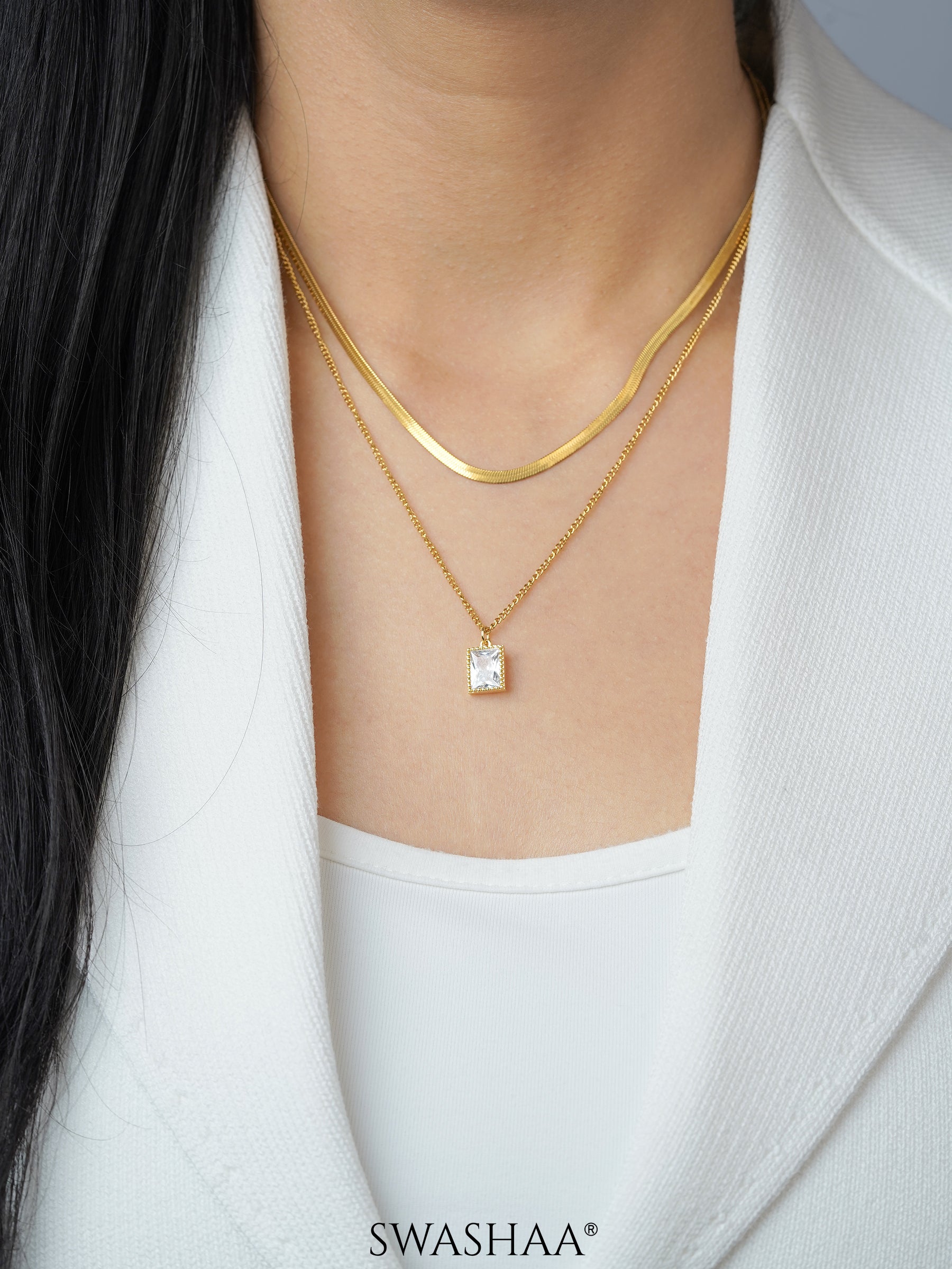 Layered Keri 18K Gold Plated Necklace