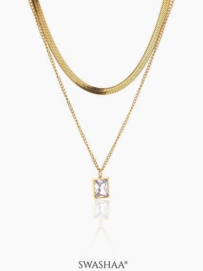 Layered Keri 18K Gold Plated Necklace Gold
