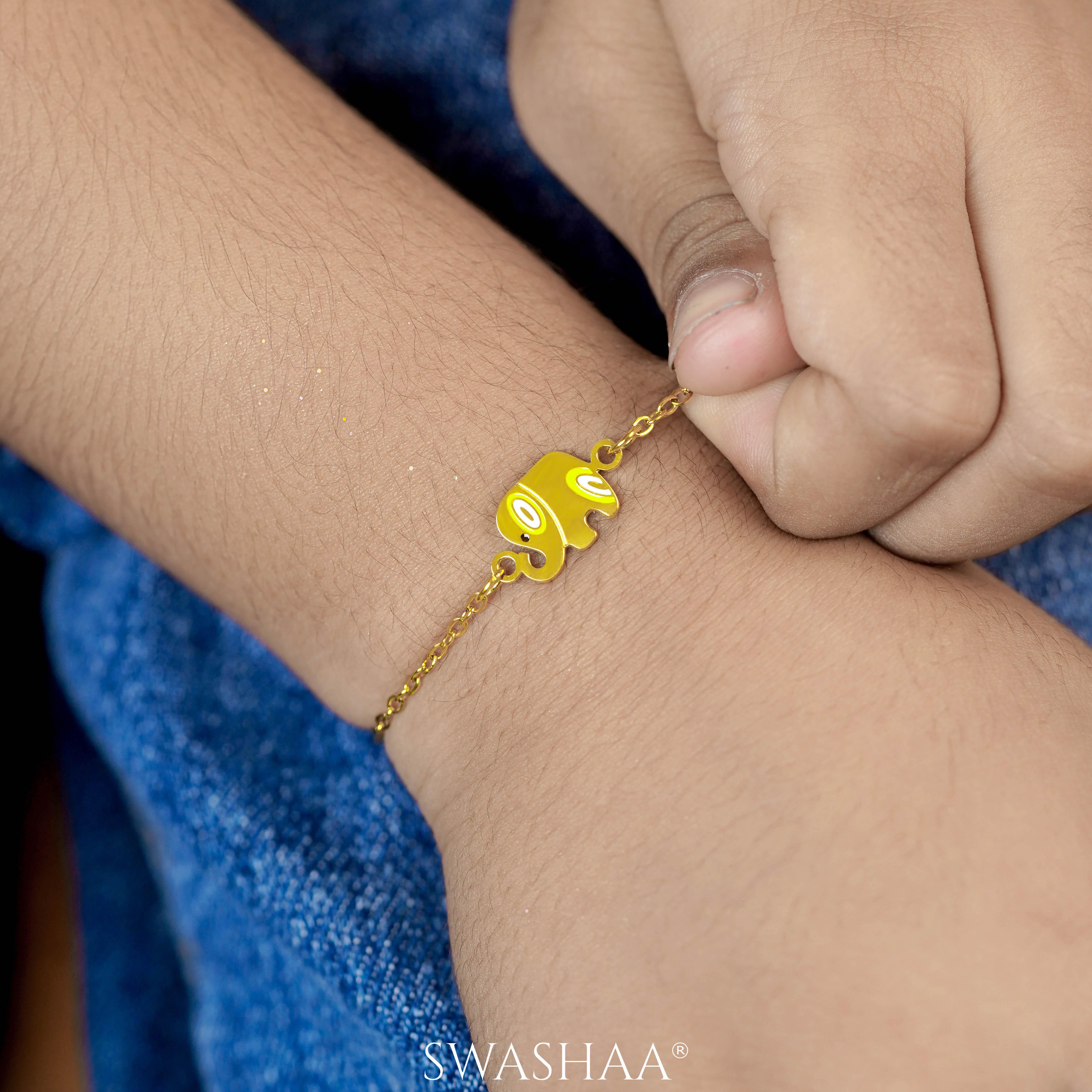 Lazy Elephant 18K Gold Plated Kid's Bracelet