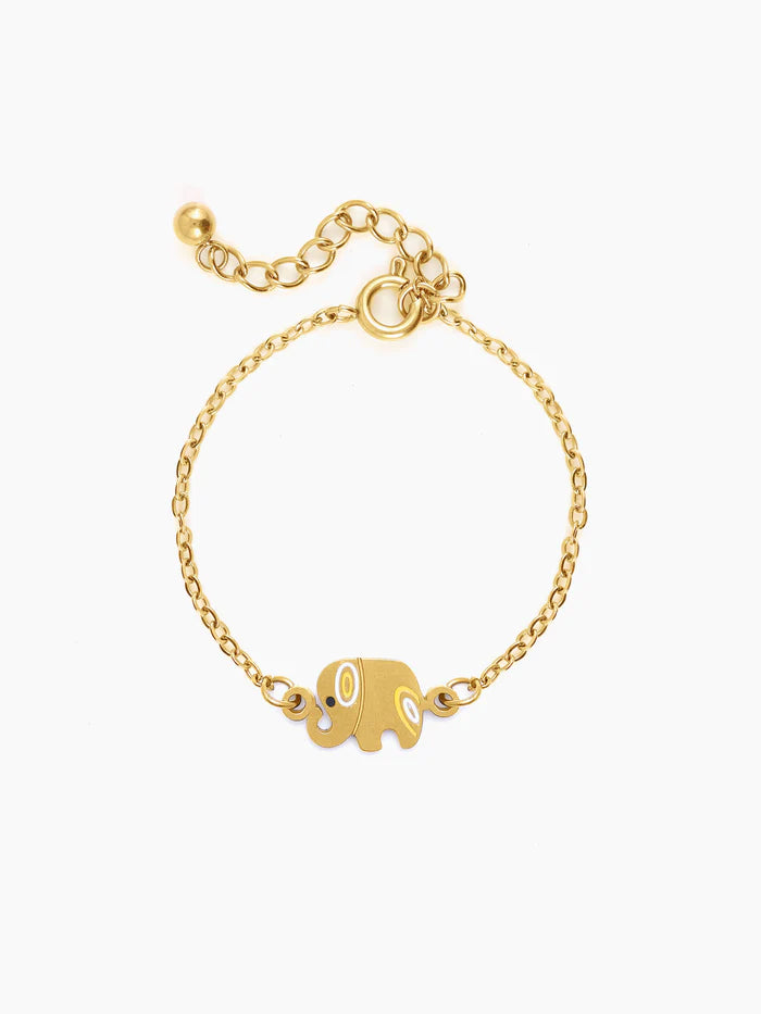 Lazy Elephant 18K Gold Plated Kid's Bracelet Gold