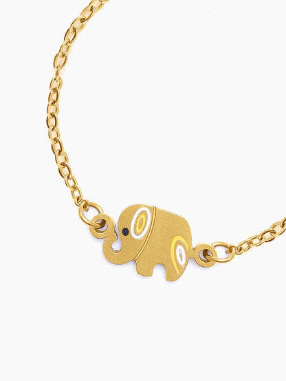 Lazy Elephant 18K Gold Plated Kid's Bracelet