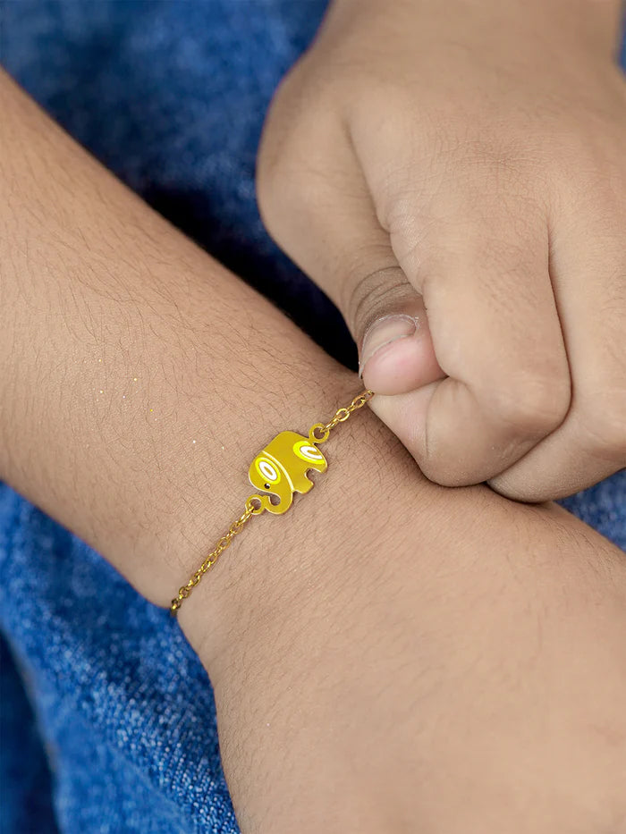 Lazy Elephant 18K Gold Plated Kid's Bracelet