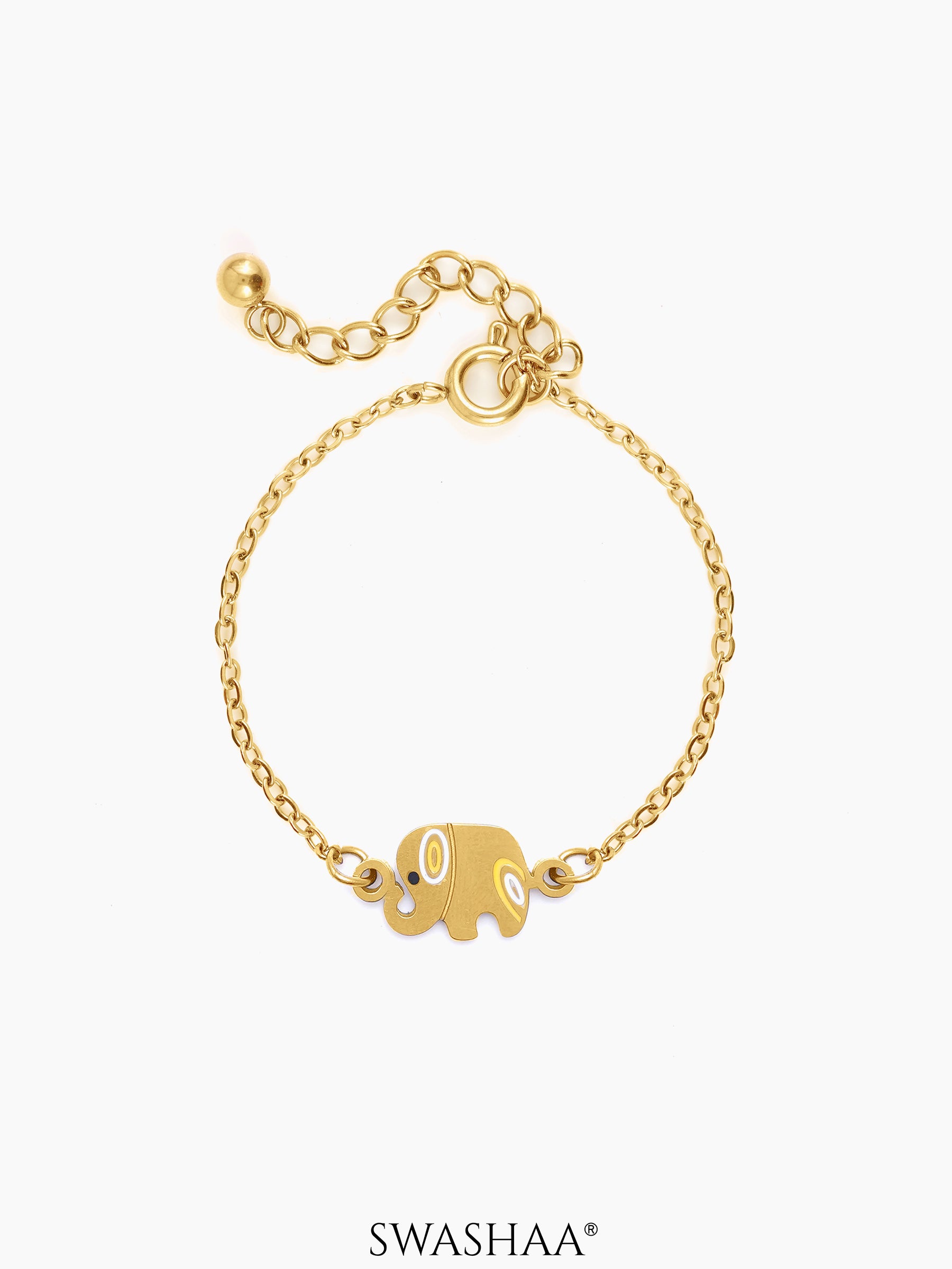 Lazy Elephant 18K Gold Plated Kid's Bracelet