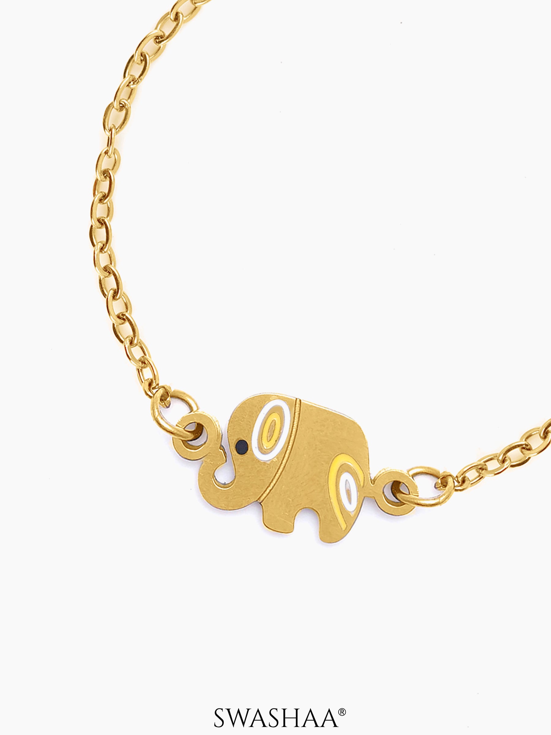 Lazy Elephant 18K Gold Plated Kid's Bracelet
